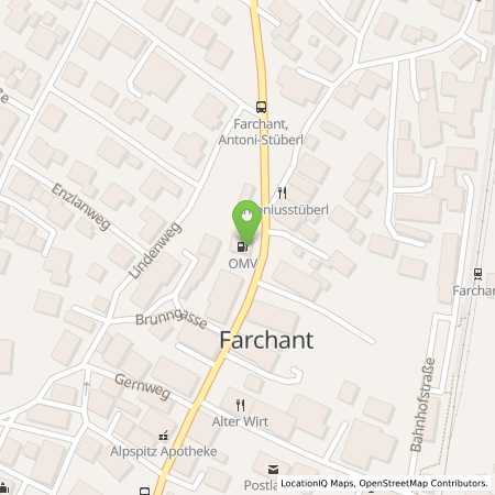 Standortübersicht der Benzin-Super-Diesel Tankstelle: Farchant Hauptstrasse 10 in 82490, Farchant