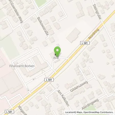 Standortübersicht der Tankstelle Aral Tankstelle in 46325 Borken