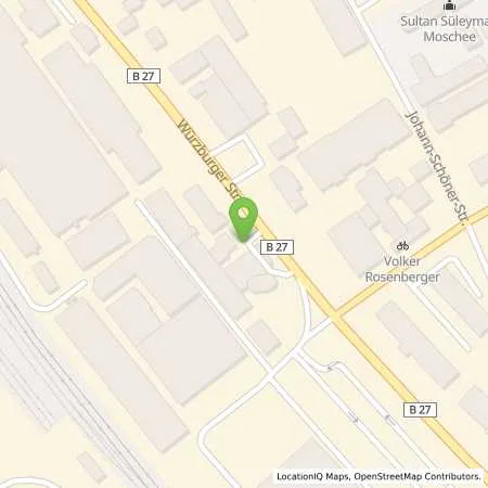 Standortübersicht der Tankstelle Shell Karlstadt Wuerzburger Str. 22 in 97753 Karlstadt