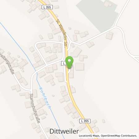Standortübersicht der Benzin-Super-Diesel Tankstelle: Gerhard Nikolaus in 66903, Dittweiler