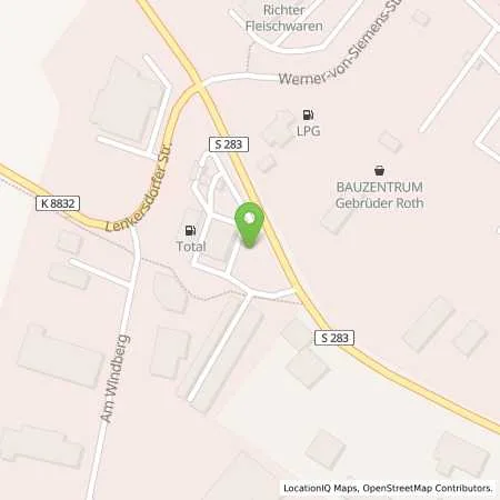 Standortübersicht der Tankstelle TotalEnergies Zwoenitz in 08297 Zwoenitz