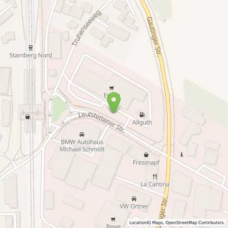 Standortübersicht der Tankstelle ALLGUTH GmbH c/o Christian Nicodin in 82319 Starnberg
