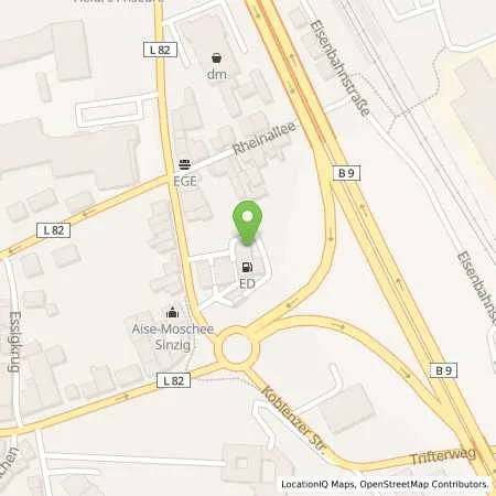 Standortübersicht der Tankstelle Frank Michels in 53489 Sinzig