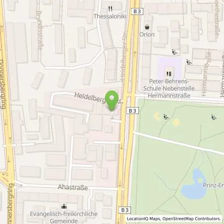 Standortübersicht der Tankstelle TotalEnergies Darmstadt in 64285 Darmstadt