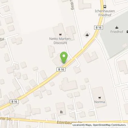 Standortübersicht der Tankstelle Aral Tankstelle in 89335 Ichenhausen