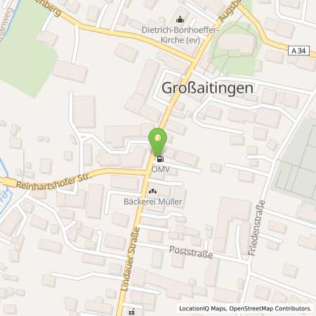 Standortübersicht der Benzin-Super-Diesel Tankstelle: Großaitingen Lindauer Straße 8 in 86845, Großaitingen