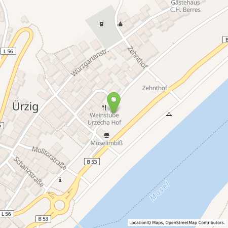 Standortübersicht der Benzin-Super-Diesel Tankstelle: Budget Oil in 54539, Ürzig