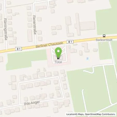 Standortübersicht der Tankstelle TotalEnergies Burg in 39288 Burg