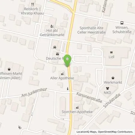 Standortübersicht der Tankstelle Winsen/Aller in 29308 Winsen/Aller