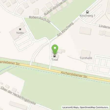 Standortübersicht der Tankstelle TotalEnergies Hettstedt in 06333 Hettstedt