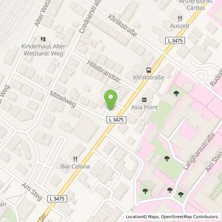 Standortübersicht der Tankstelle bft-Tankstelle Förster, Gießen in 35392 Gießen