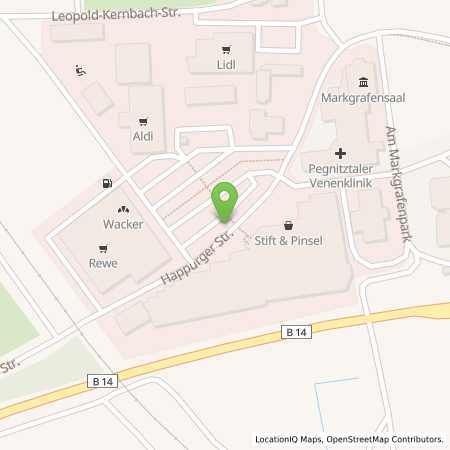 Standortübersicht der Benzin-Super-Diesel Tankstelle: AVIA Xpress Station in 91224, Hohenstadt