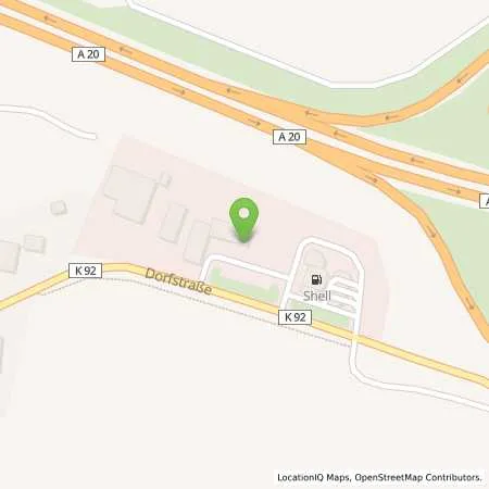 Standortübersicht der Tankstelle Susanne Hagemeister in 23815 Geschendorf