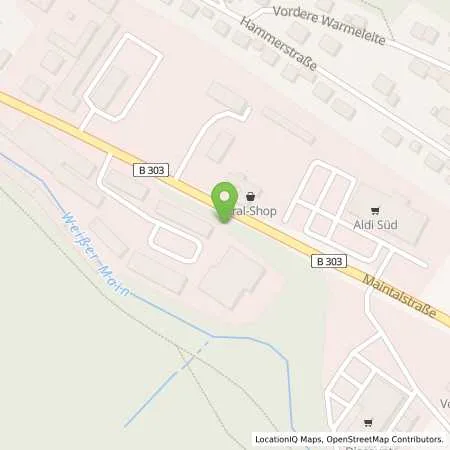 Standortübersicht der Tankstelle Aral Tankstelle in 95460 Bad Berneck