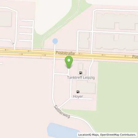 Standortübersicht der Tankstelle Leipzig in 04158 Leipzig