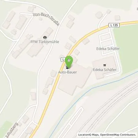 Standortübersicht der Tankstelle Hans Jürgen Bauer in 66625 Nohfelden (Türkismühle)
