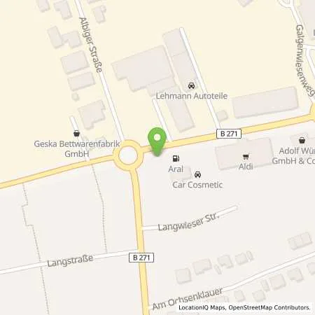 Standortübersicht der Tankstelle Aral Tankstelle in 55232 Alzey