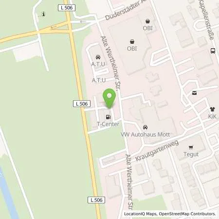 Standortübersicht der Tankstelle T TAUBERBISCHOFSHEIM in 97941 TAUBERBISCHOFSHEIM