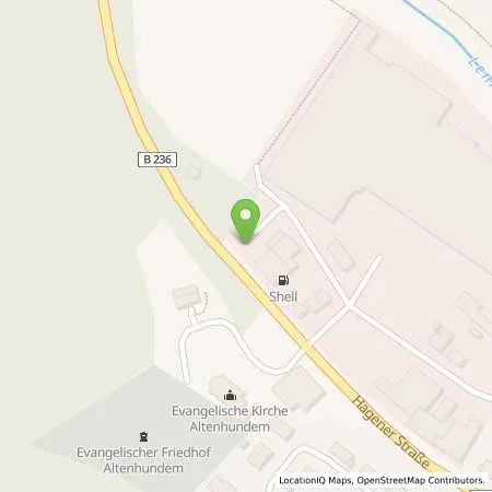 Standortübersicht der Tankstelle Shell Lennestadt Hagener Str. 72 in 57368 Lennestadt