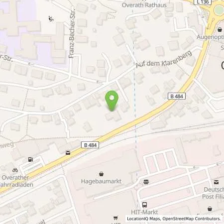 Standortübersicht der Tankstelle Shell Overath Siegburger Str. 30 in 51491 Overath