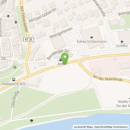 Standortübersicht der Tankstelle Aral Tankstelle in 97337 Dettelbach