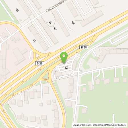 Standortübersicht der Benzin-Super-Diesel Tankstelle: Aral Tankstelle in 68309, Mannheim