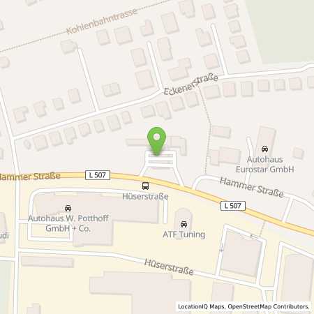 Standortübersicht der Benzin-Super-Diesel Tankstelle: Aral Tankstelle in 59075, Hamm