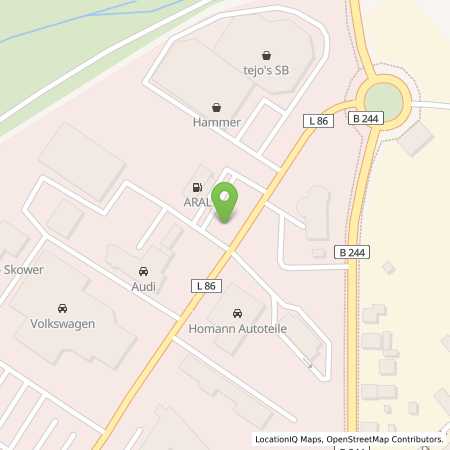 Standortübersicht der Benzin-Super-Diesel Tankstelle: Aral Tankstelle in 38855, Wernigerode