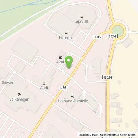 Standortübersicht der Tankstelle Aral Tankstelle in 38855 Wernigerode