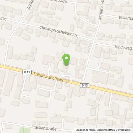 Standortübersicht der Tankstelle Esso Tankstelle in 85049 INGOLSTADT