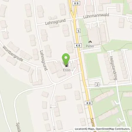Standortübersicht der Tankstelle Esso Tankstelle in 45149 ESSEN