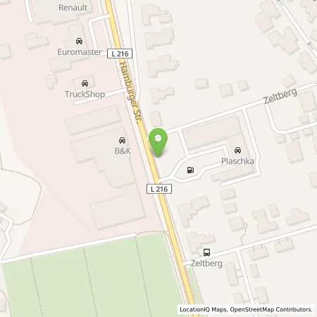 Standortübersicht der Tankstelle Autohaus Plaschka GmbH in 21339 Lüneburg