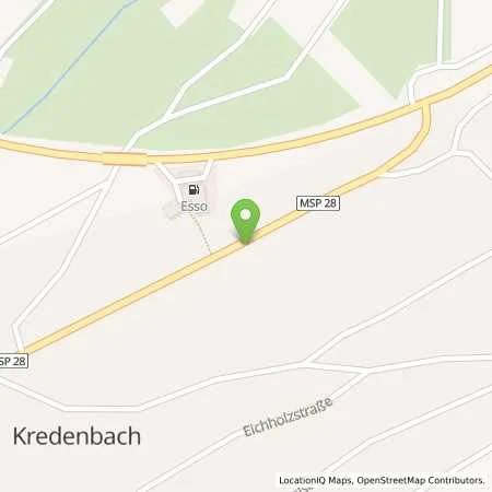 Standortübersicht der Tankstelle Esso Tankstelle in 97839 ESSELBACH