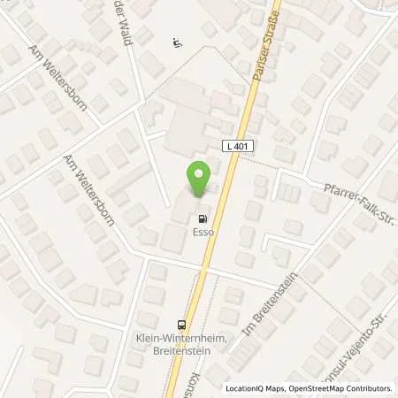 Standortübersicht der Tankstelle Esso Tankstelle in 55270 KLEIN-WINTERNHEIM