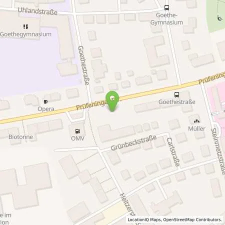 Standortübersicht der Tankstelle REGENSBURG, PRUEFENINGER STR. in 93049 Regensburg