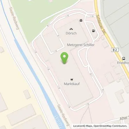 Standortübersicht der Tankstelle Tankstelle am Marktkauf in 95028 Hof