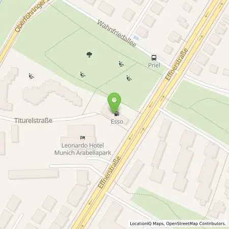 Standortübersicht der Tankstelle Esso Tankstelle in 81925 MUENCHEN