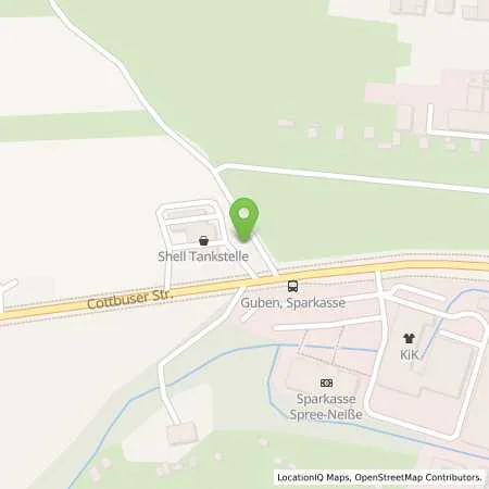 Standortübersicht der Tankstelle SB Guben Cottbuser Str. 30 in 03172 Guben