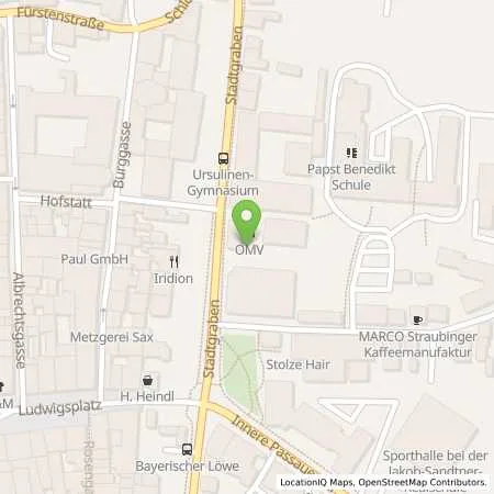 Standortübersicht der Tankstelle Straubing Stadtgraben 104 in 94315 Straubing