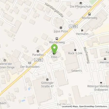 Standortübersicht der Tankstelle Esso Tankstelle in 37124 ROSDORF