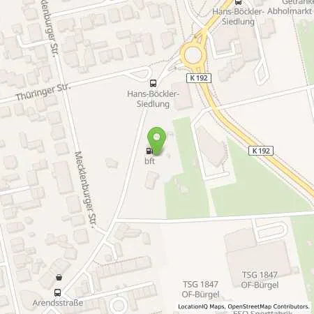 Standortübersicht der Tankstelle bft-Tankstelle Förster, Offenbach in 63075 Offenbach