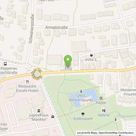 Standortübersicht der Tankstelle Esso Tankstelle in 74906 BAD RAPPENAU
