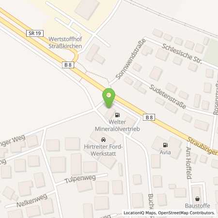 Standortübersicht der Benzin-Super-Diesel Tankstelle: Welter in 94342, Straßkirchen