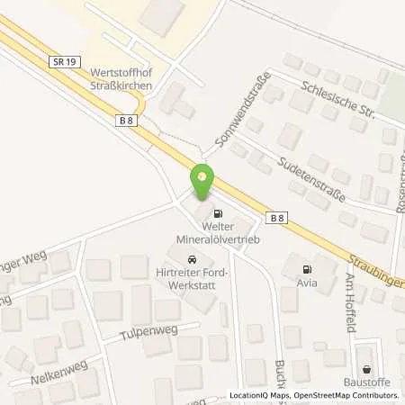 Standortübersicht der Tankstelle Welter in 94342 Straßkirchen