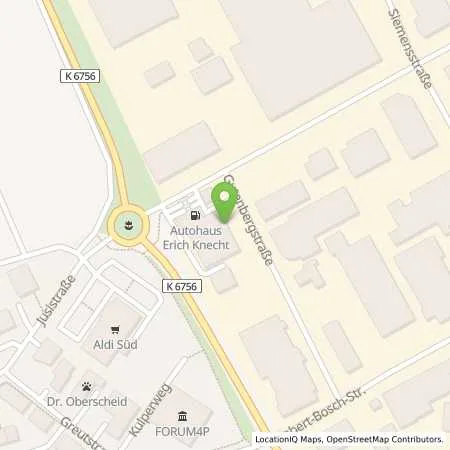 Standortübersicht der Tankstelle Erich Knecht GmbH in 72124 Pliezhausen