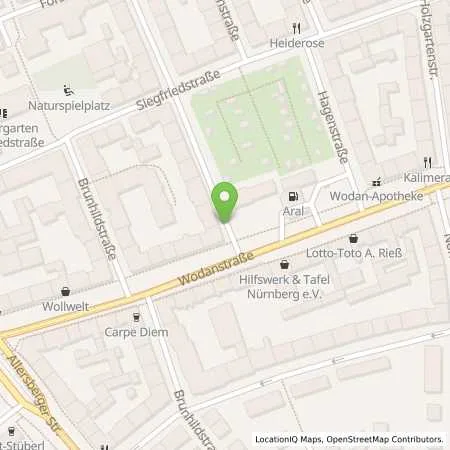 Standortübersicht der Tankstelle Aral Tankstelle in 90461 Nürnberg