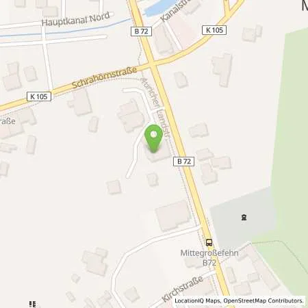 Standortübersicht der Tankstelle Aral Tankstelle in 26629 Großefehn