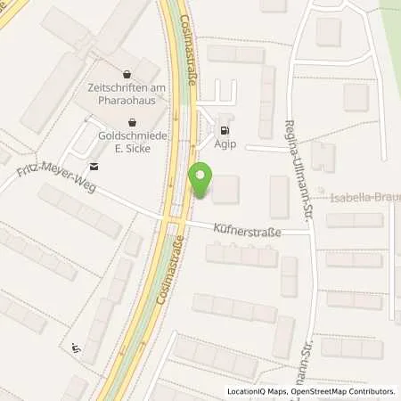 Standortübersicht der Tankstelle ENI in 81927 Muenchen