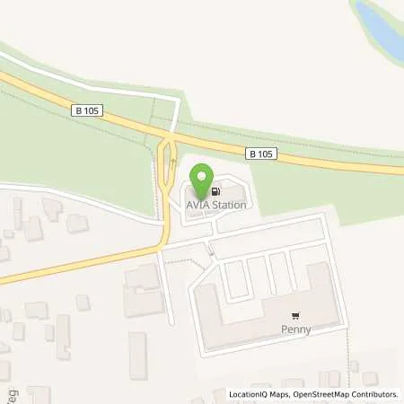 Standortübersicht der Tankstelle AVIA Tankstelle in 18236 Kröpelin