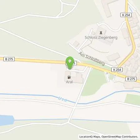 Standortübersicht der Tankstelle Aral Tankstelle in 61239 Ober (Ziegenbe)